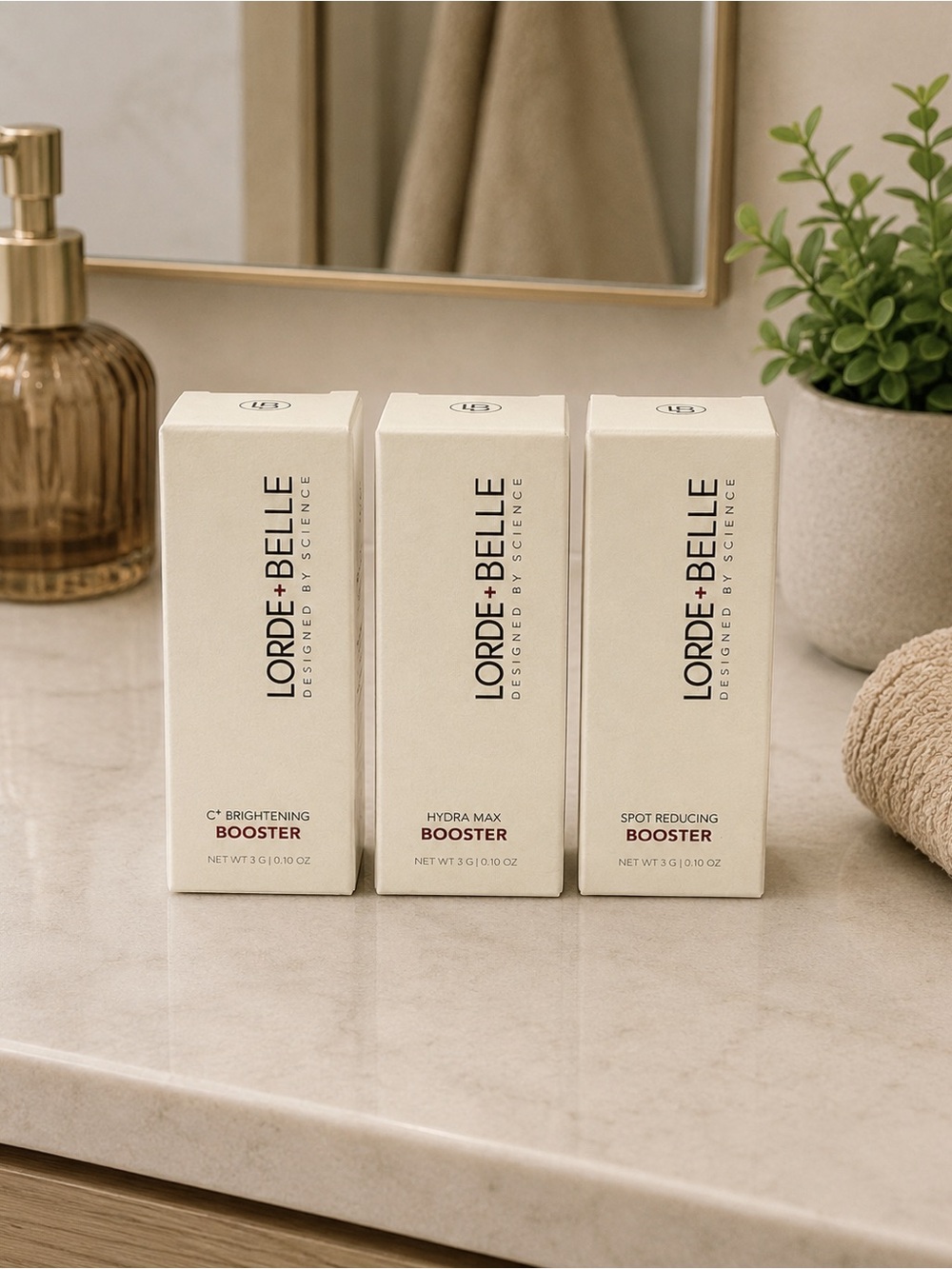Lorde + Belle Booster Trio | C+ Brightening, Hydra Max & Spot Reducing | NIB